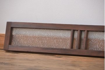 昭和レトロ ダイヤガラスのモダンな明り取り(ガラス欄間、窓)