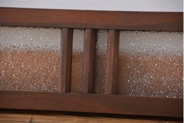 昭和レトロ ダイヤガラスのモダンな明り取り(ガラス欄間、窓)