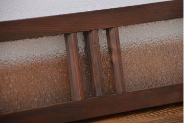 昭和レトロ ダイヤガラスのモダンな明り取り(ガラス欄間、窓)