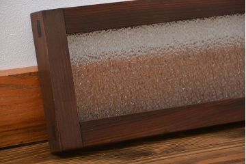 昭和レトロ ダイヤガラスのモダンな明り取り(ガラス欄間、窓)