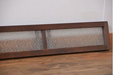 昭和レトロ ダイヤガラスのモダンな明り取り(ガラス欄間、窓)