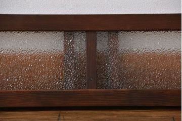 昭和レトロ ダイヤガラスのモダンな明り取り(ガラス欄間、窓)