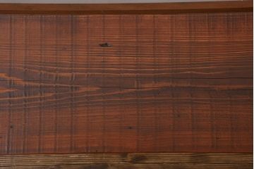 レトロ家具　昭和レトロ 天板一枚板　古材を使った鉄脚ベンチ(1)