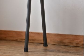 レトロ家具　昭和レトロ 天板一枚板　古材を使った鉄脚ベンチ(2)