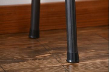 レトロ家具　昭和レトロ 天板一枚板　古材を使った鉄脚ベンチ(2)