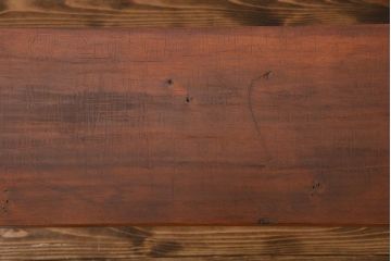 レトロ家具　 昭和レトロ　天板一枚板　古材を使った鉄脚ベンチ(5)