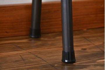 レトロ家具　 昭和レトロ　天板一枚板　古材を使った鉄脚ベンチ(5)