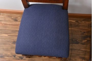 アンティーク家具　イギリスアンティーク 豪華絢爛!オーク材　彫刻の美しいダイニングチェア2脚セット(1)