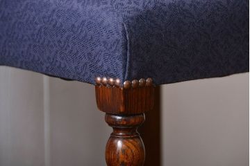 アンティーク家具　イギリスアンティーク 豪華絢爛!オーク材　彫刻の美しいダイニングチェア2脚セット(2)