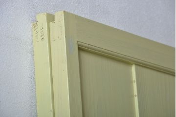 アンティーク 爽やかなカラーのガラス戸2枚セット(引き戸)