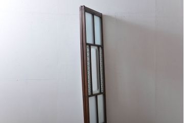 すりガラスと模様ガラス入りガラス戸2枚