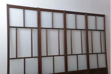 大正ロマン ガラス戸4枚セット(引き戸)