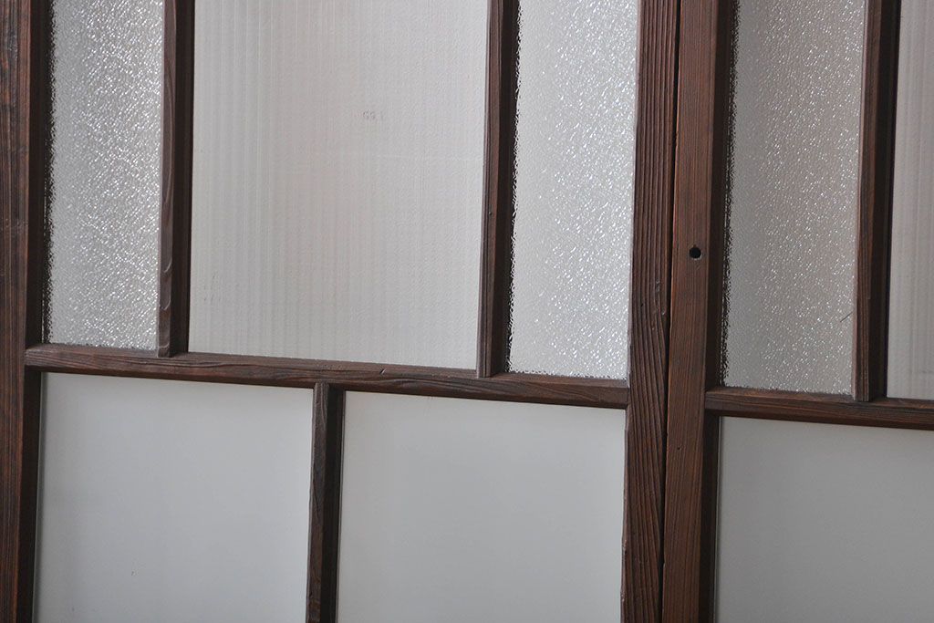 大正ロマン ガラス戸4枚セット(引き戸)