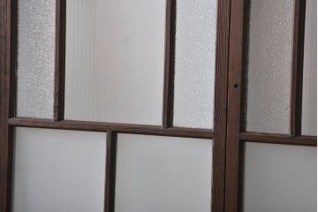 大正ロマン ガラス戸4枚セット(引き戸)