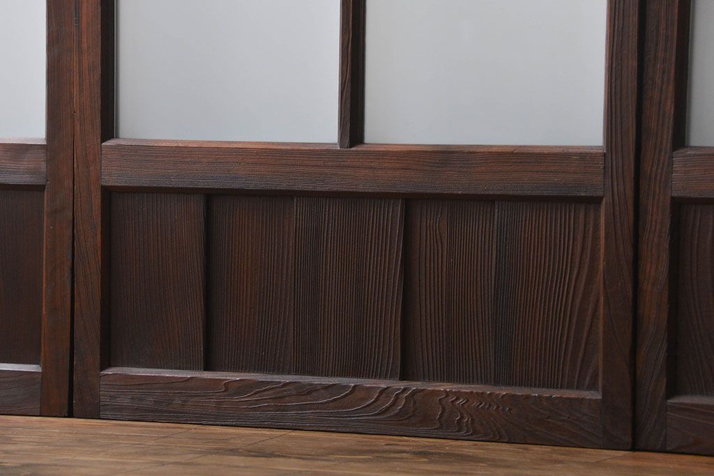 大正ロマン ガラス戸4枚セット(引き戸)