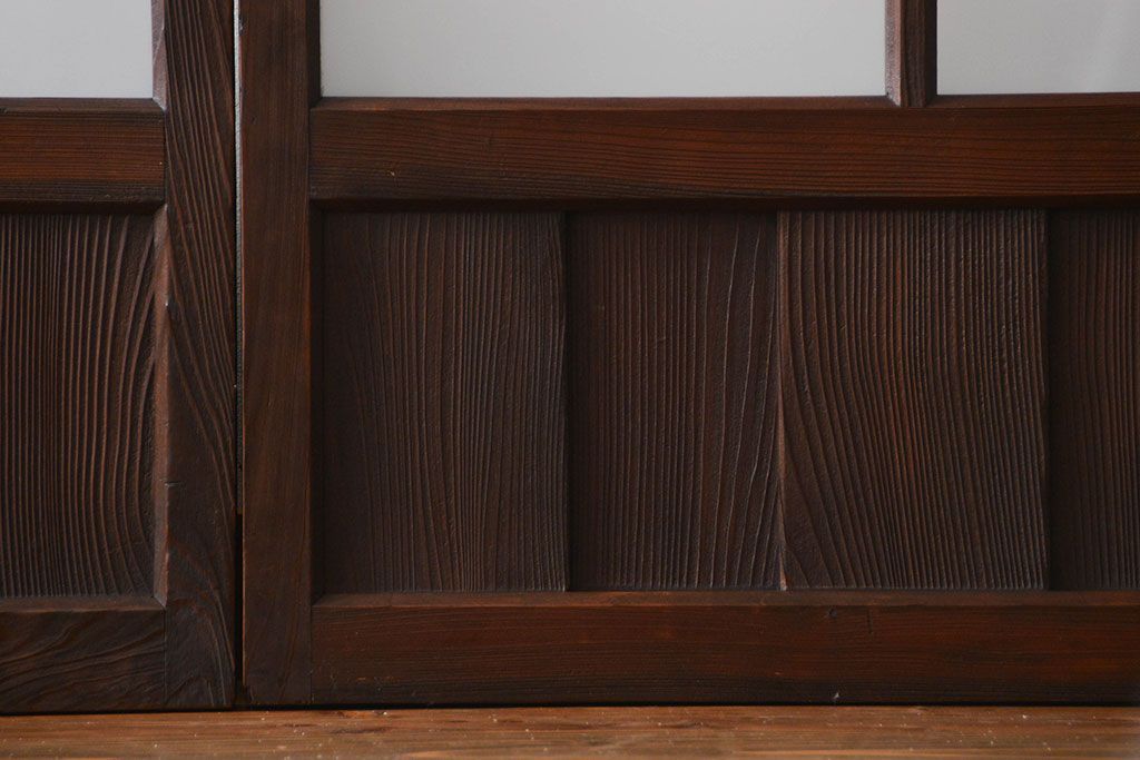 大正ロマン ガラス戸4枚セット(引き戸)