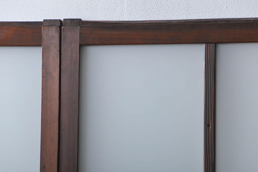 大正ロマン ガラス戸4枚セット(引き戸)