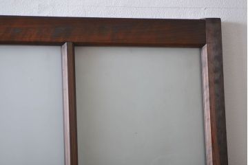 すりガラスと模様ガラス入りガラス戸2枚セット(2)(引き戸)