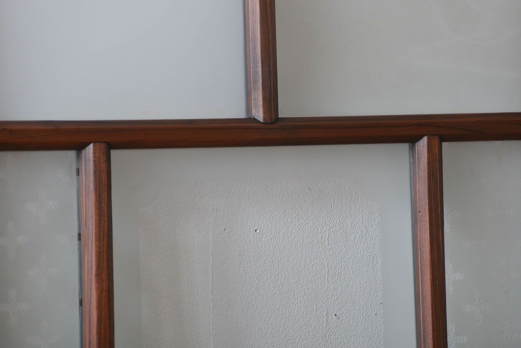 すりガラスと模様ガラス入りガラス戸2枚セット(2)(引き戸)