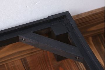 アンティーク家具　アンティーク 脚付き!ブラックトランク(テーブル)