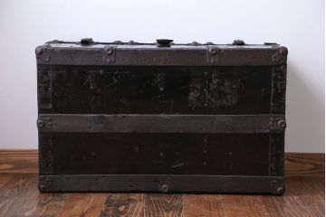 アンティーク家具　アンティーク 脚付き!ブラックトランク(テーブル)