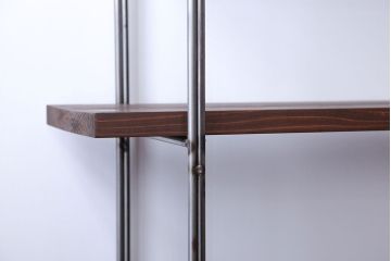 ラフジュオリジナル アイアンの薄型飾り棚【大】(陳列棚、アイアンラック)