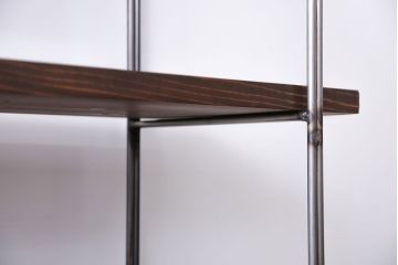 ラフジュオリジナル アイアンの薄型飾り棚【大】(陳列棚、アイアンラック)