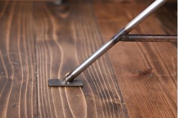 ラフジュオリジナル アイアンの薄型飾り棚【大】(陳列棚、アイアンラック)