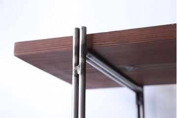 ラフジュオリジナル アイアンの薄型飾り棚【大】(陳列棚、アイアンラック)