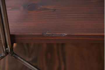 ラフジュオリジナル アイアンの薄型飾り棚【大】(陳列棚、アイアンラック)