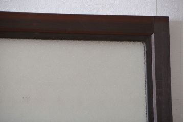 大正ロマン モールガラスとダイヤガラス入り!背の高い裏ガラス格子戸