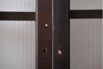 大正ロマン モールガラスとダイヤガラス入り!背の高い裏ガラス格子戸