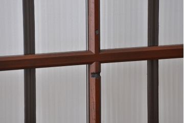 大正ロマン モールガラスとダイヤガラス入り!背の高い裏ガラス格子戸