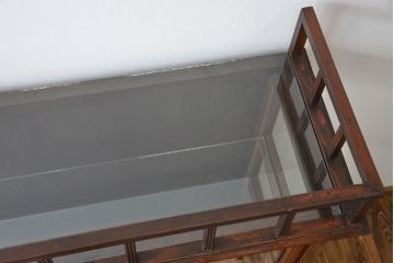 アンティーク家具　大正ロマン 古いタバコ屋のアンティークガラスケース