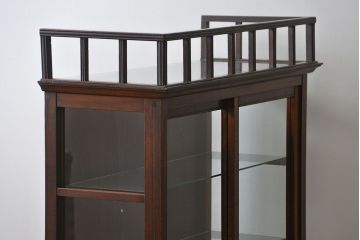 アンティーク家具　大正ロマン 古いタバコ屋のアンティークガラスケース