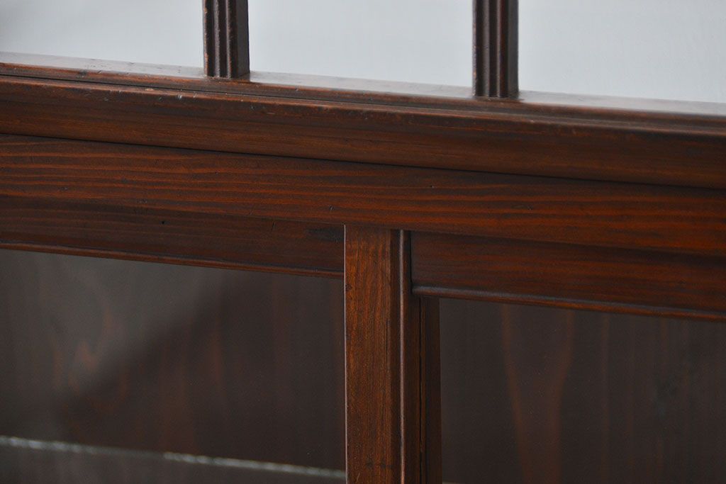 アンティーク家具　大正ロマン 古いタバコ屋のアンティークガラスケース