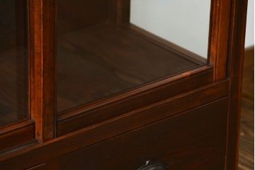 アンティーク家具　大正ロマン 古いタバコ屋のアンティークガラスケース