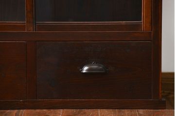 アンティーク家具　大正ロマン 古いタバコ屋のアンティークガラスケース