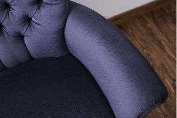 アンティーク家具　イギリスアンティーク 上質!小振りなウィングバック2Pラブソファ(ウイングバックソファ)