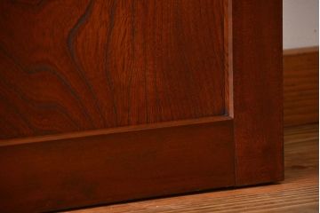 市松模様ガラスの背の高いガラス格子戸2枚セット