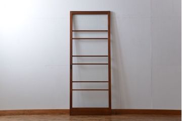 アンティーク　モールガラスとデザインガラス入りのガラス戸