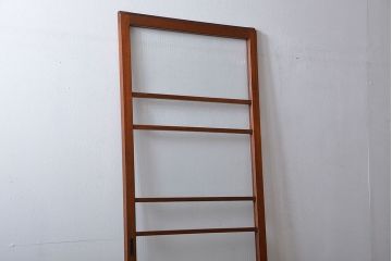 アンティーク　モールガラスとデザインガラス入りのガラス戸