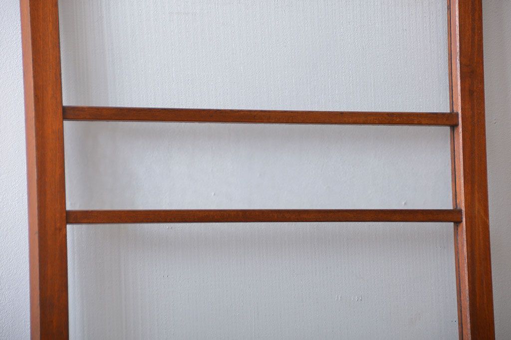 アンティーク　モールガラスとデザインガラス入りのガラス戸