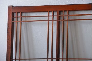 アンティーク お洒落なデザインのガラス格子戸