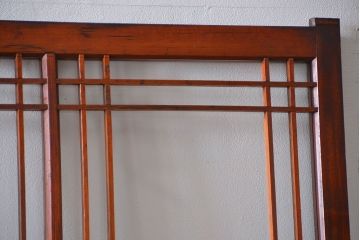 アンティーク お洒落なデザインのガラス格子戸