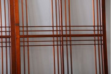 アンティーク お洒落なデザインのガラス格子戸
