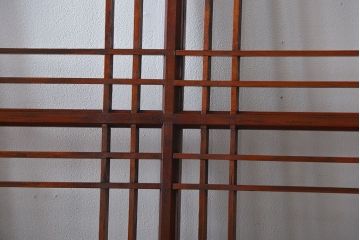 アンティーク お洒落なデザインのガラス格子戸