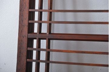 アンティーク お洒落なデザインのガラス格子戸