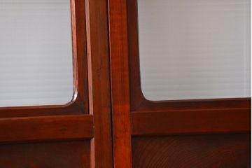 アンティーク お洒落なデザインのガラス格子戸