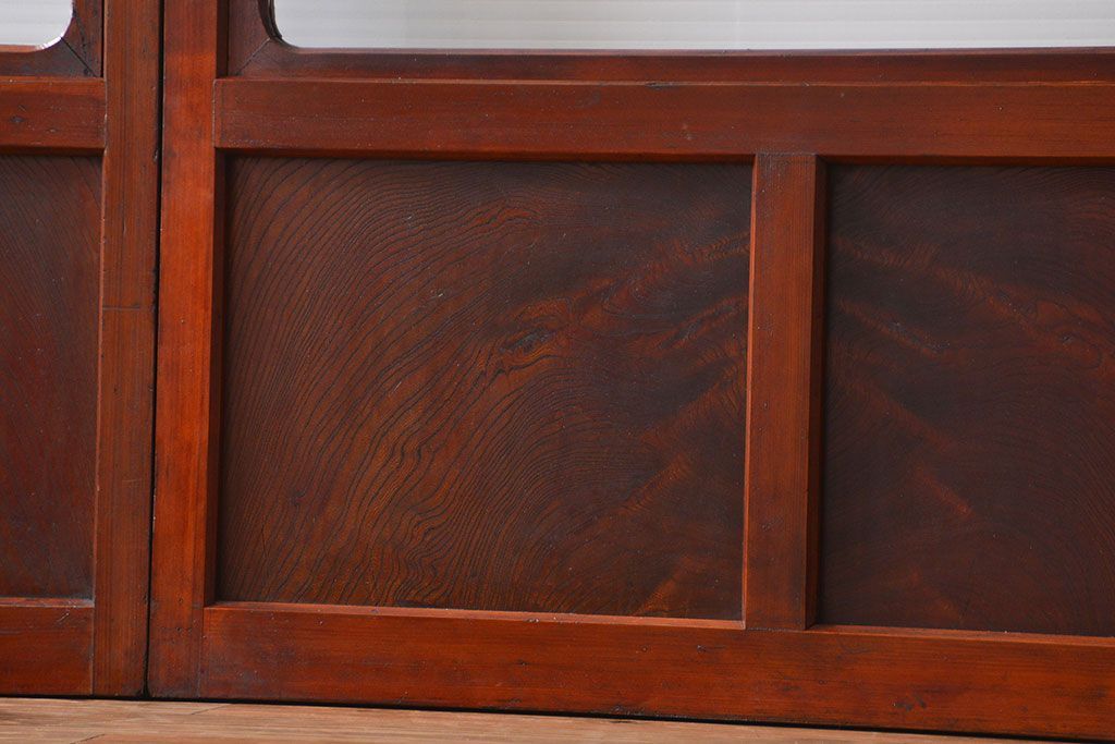 アンティーク お洒落なデザインのガラス格子戸